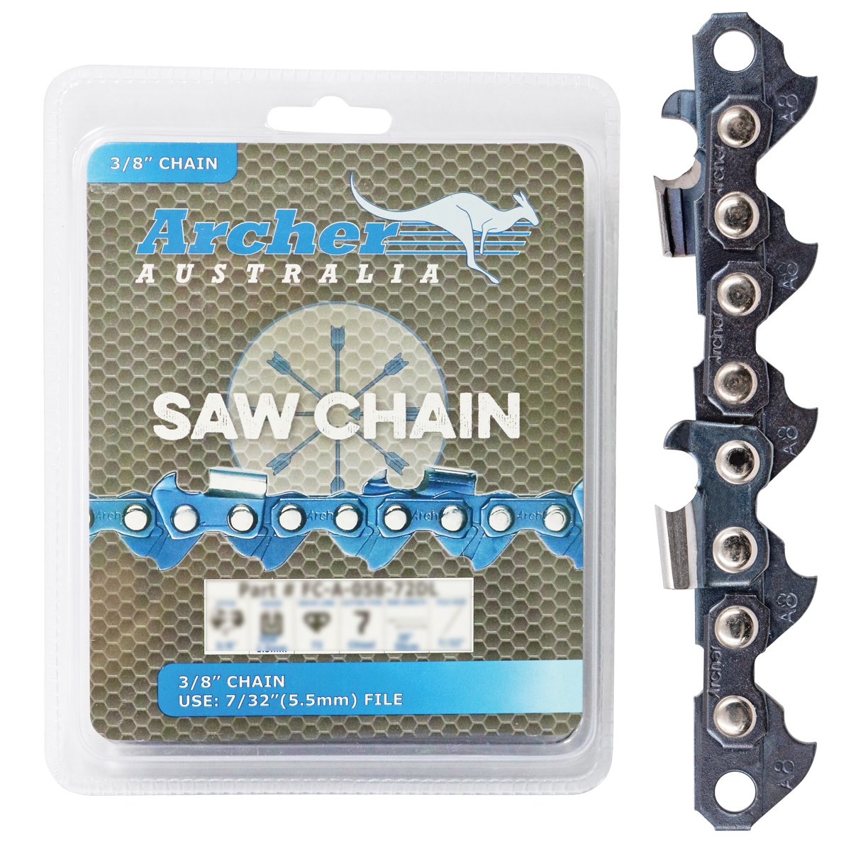 Chain Loop Semi Chisel - 3/8“, .058”, 72Dl A-058-72DL