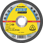 Klingspor 202402 A60 Tz 100mm x1mm x16mm steel cut off wheel