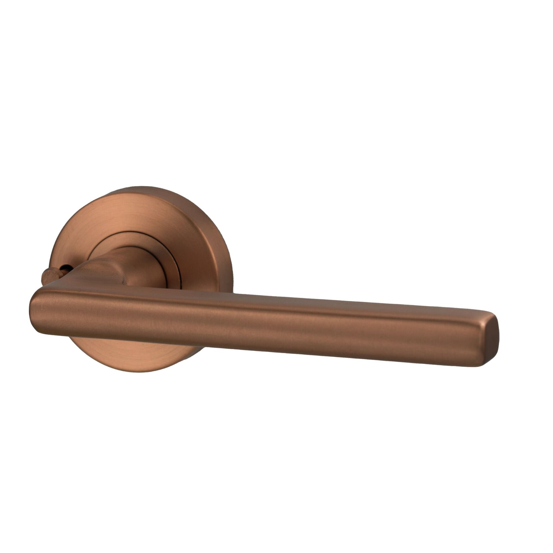 Lockwood Lever V4 Satin Bronze PVD Privacy Set With Latch VIV2/V4BZPVD