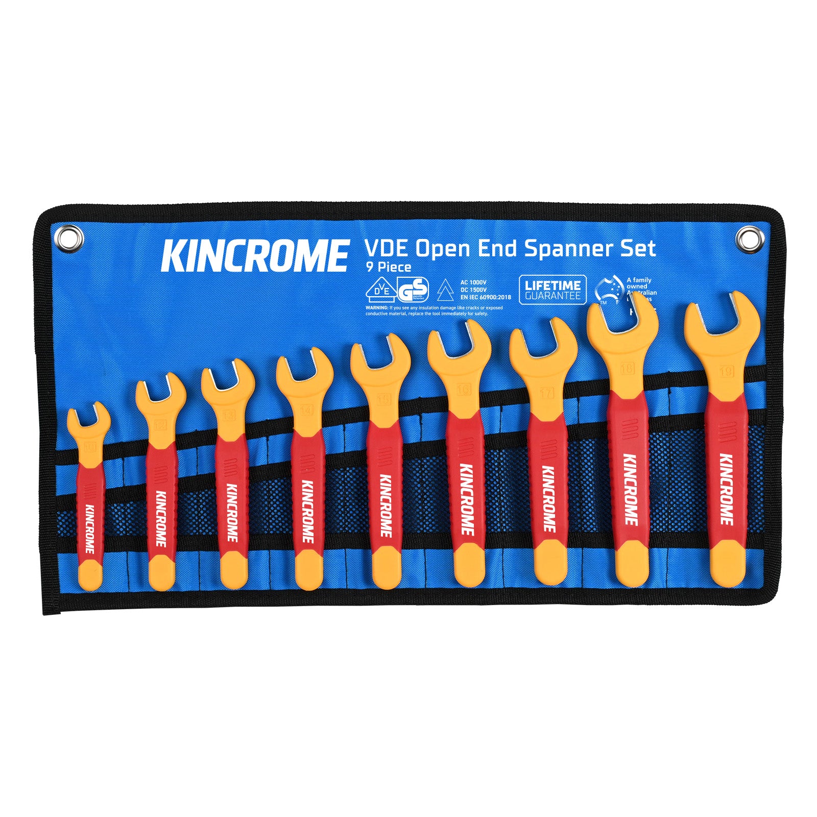 Kincrome Vde Combo Spanner Set 9Pc Met K3055