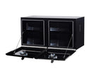 KA Boxes Truck Box - Double Door - 2 Shelves - Black KATB02
