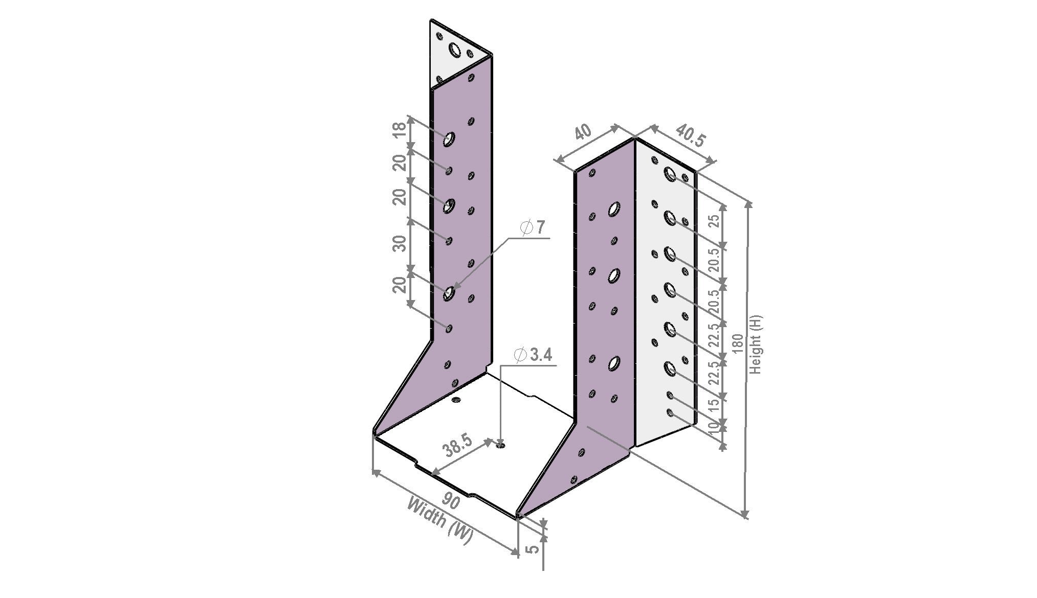 Tuff Range DFS I Beam Face Support 90mm X 200mm Deck And Floor Support IBFS90200