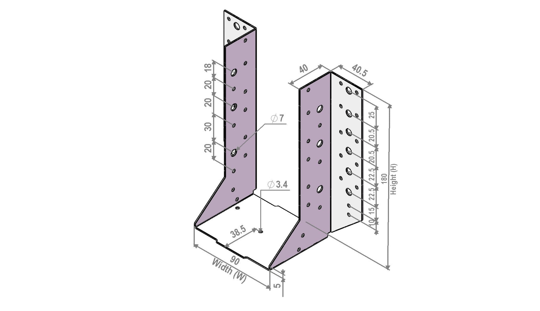 Tuff Range DFS I Beam Face Support 90mm X 200mm Deck And Floor Support IBFS90200