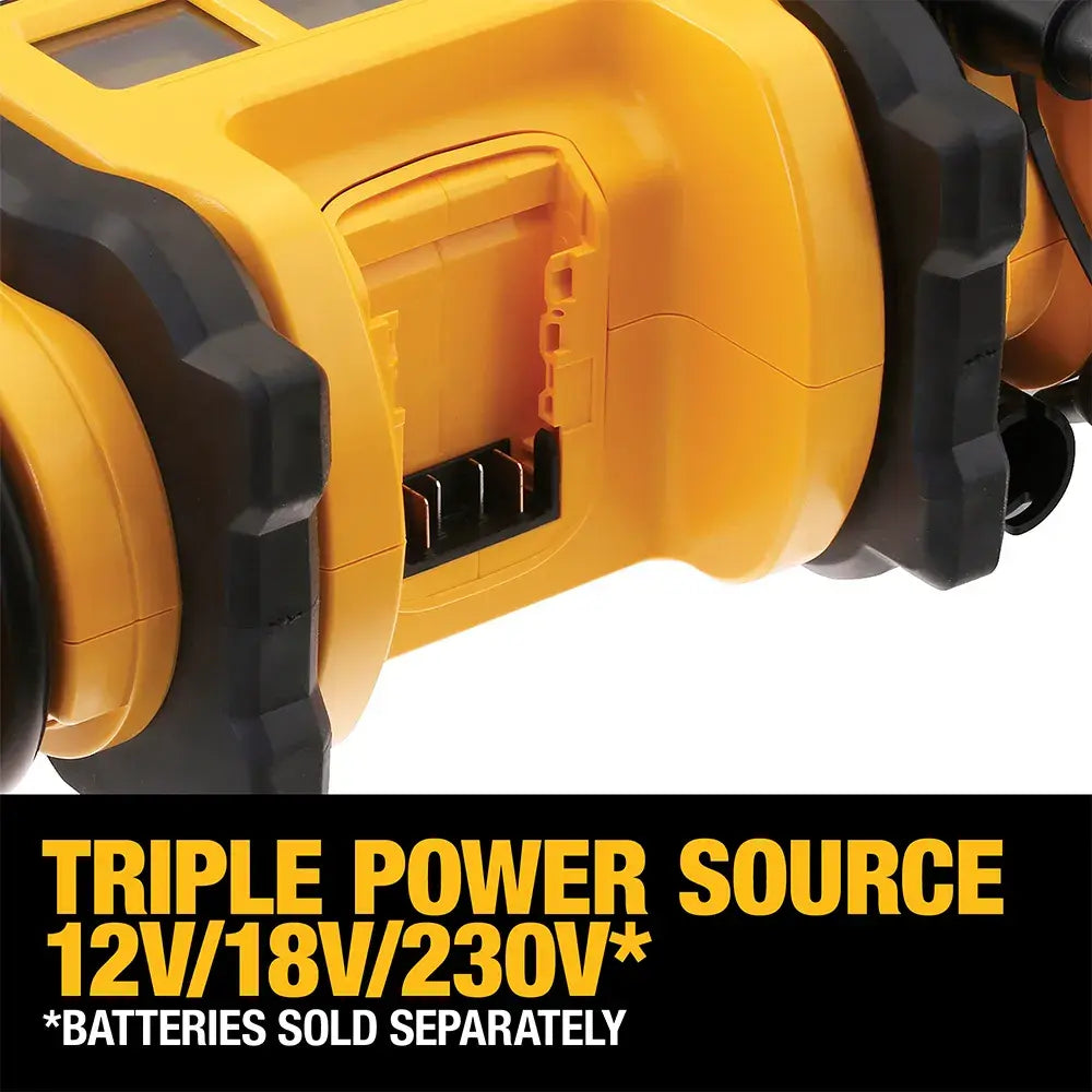 DeWalt 18V XR Li-ion Cordless Triple Source Tyre Inflator - Skin Only DCC018N-XJ