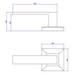 Lemaar Black Calida Dummy Lever