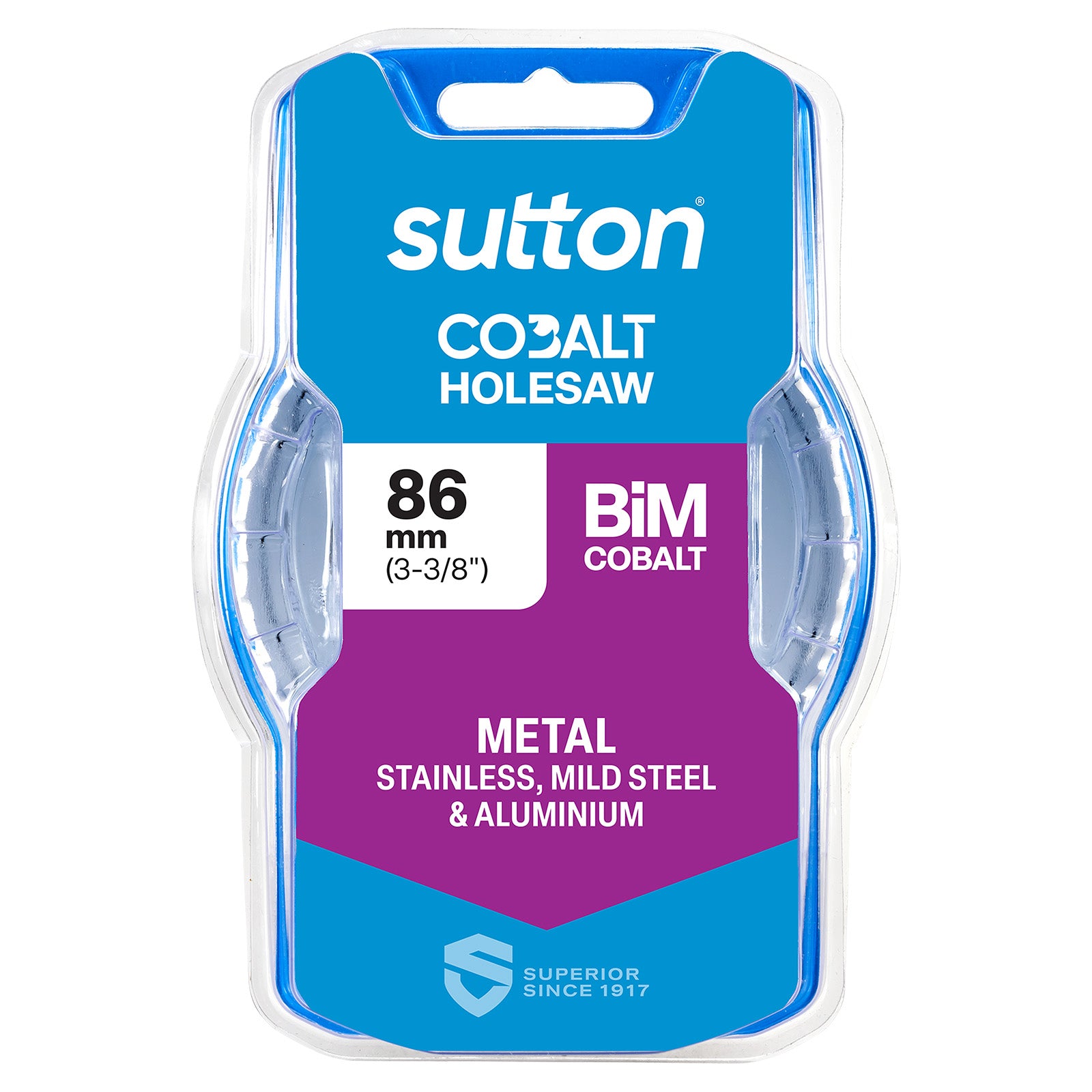 Sutton Tools Holesaw Bi-Metal Cobalt Hd-Cobalt Hangpack 86Mm H1250860