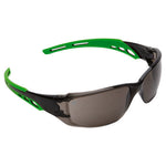 Pro Choice Safety Gear Smoke Cirrus Green Arm Safety Glasses