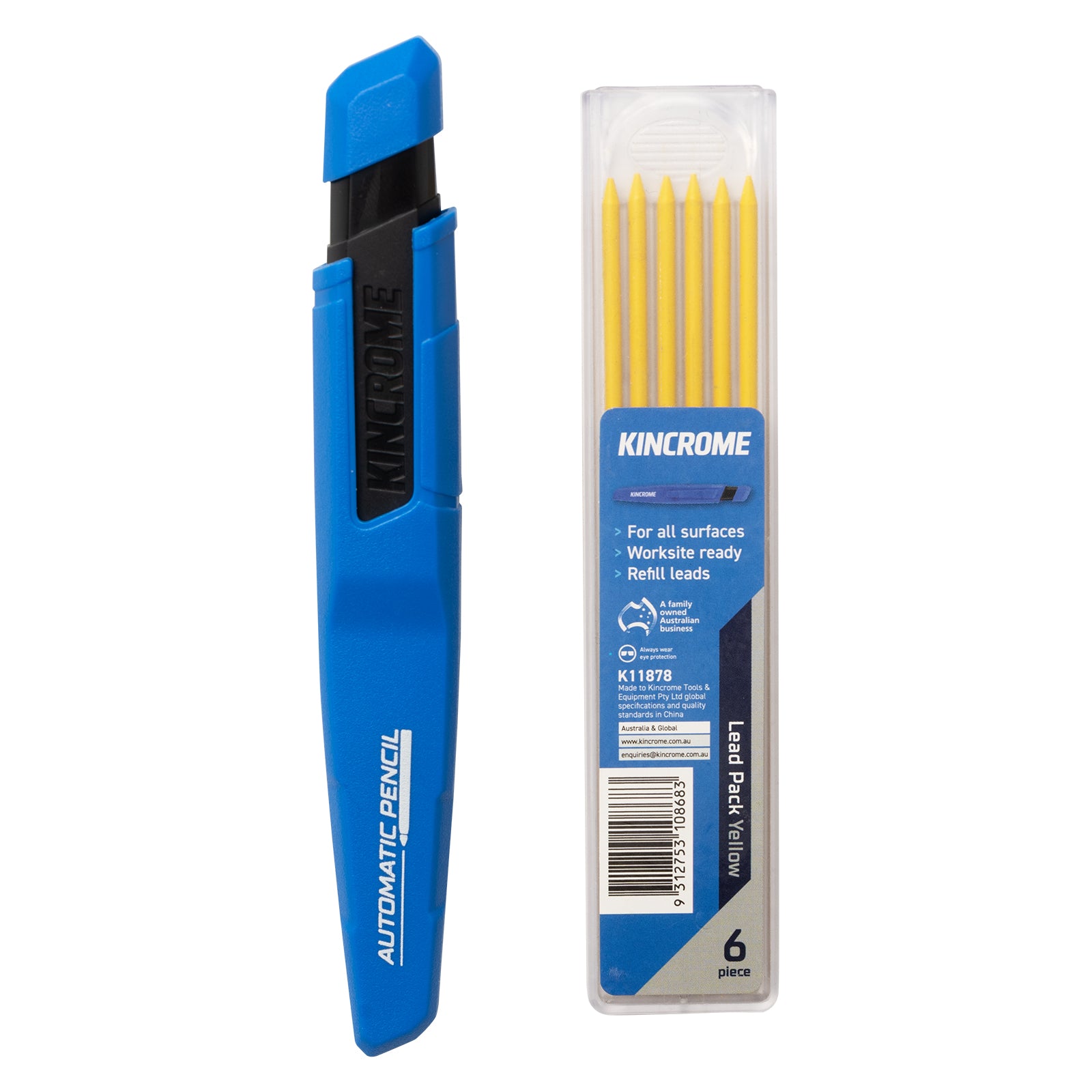Kincrome Auto Mech Pencil & Yel Refill K11872