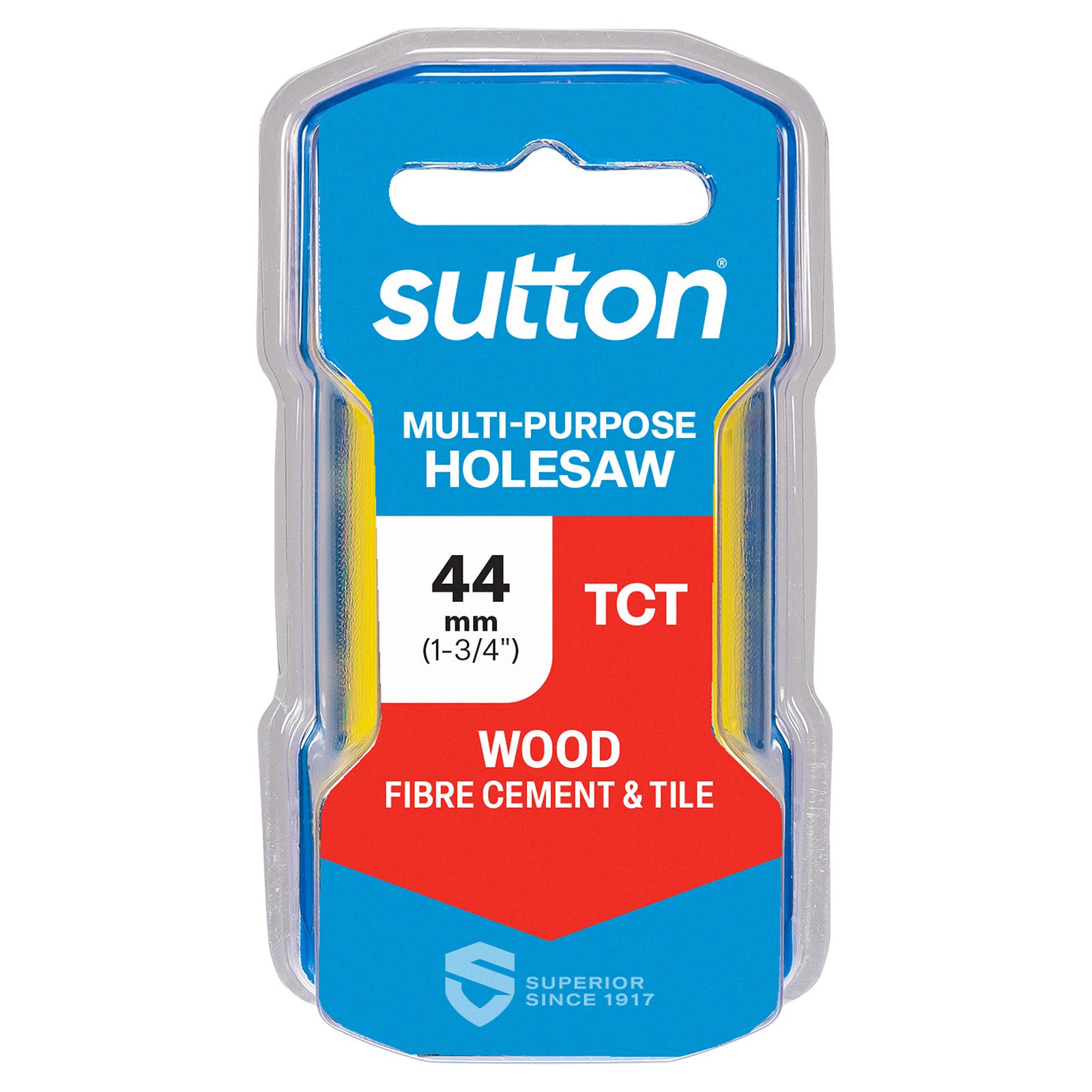 Sutton Tools Holesaw Tct Multi-Purp Hangpack 44Mm H1270440
