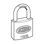 Lockwood 110 Series Padlock 35mm With 21mm Shackle NDP 110/35/121/NDP