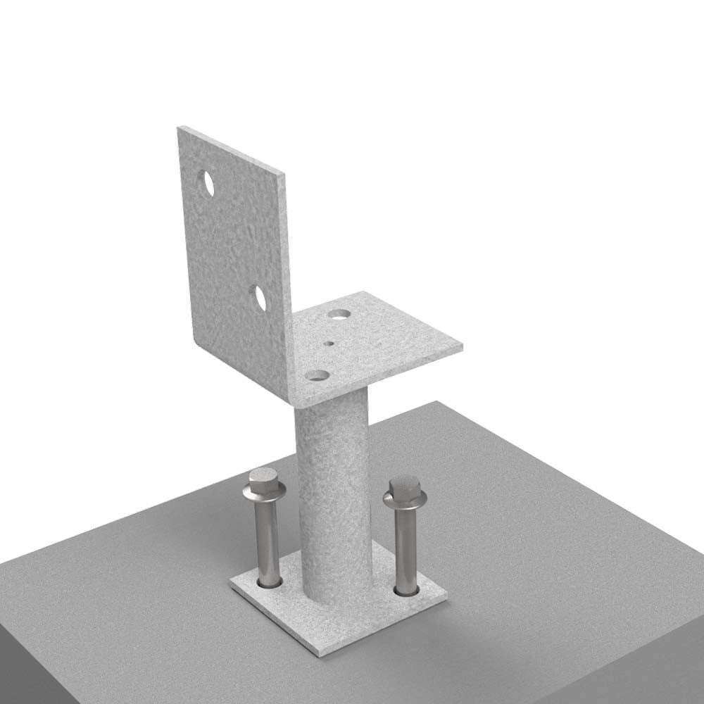 Vuetrade Post Support - 75mm - Half Stirrup VHSPS75