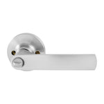 Gainsborough Satin Chrome Tradepro Round Rose Bela Entrance Key-in-Lever Set