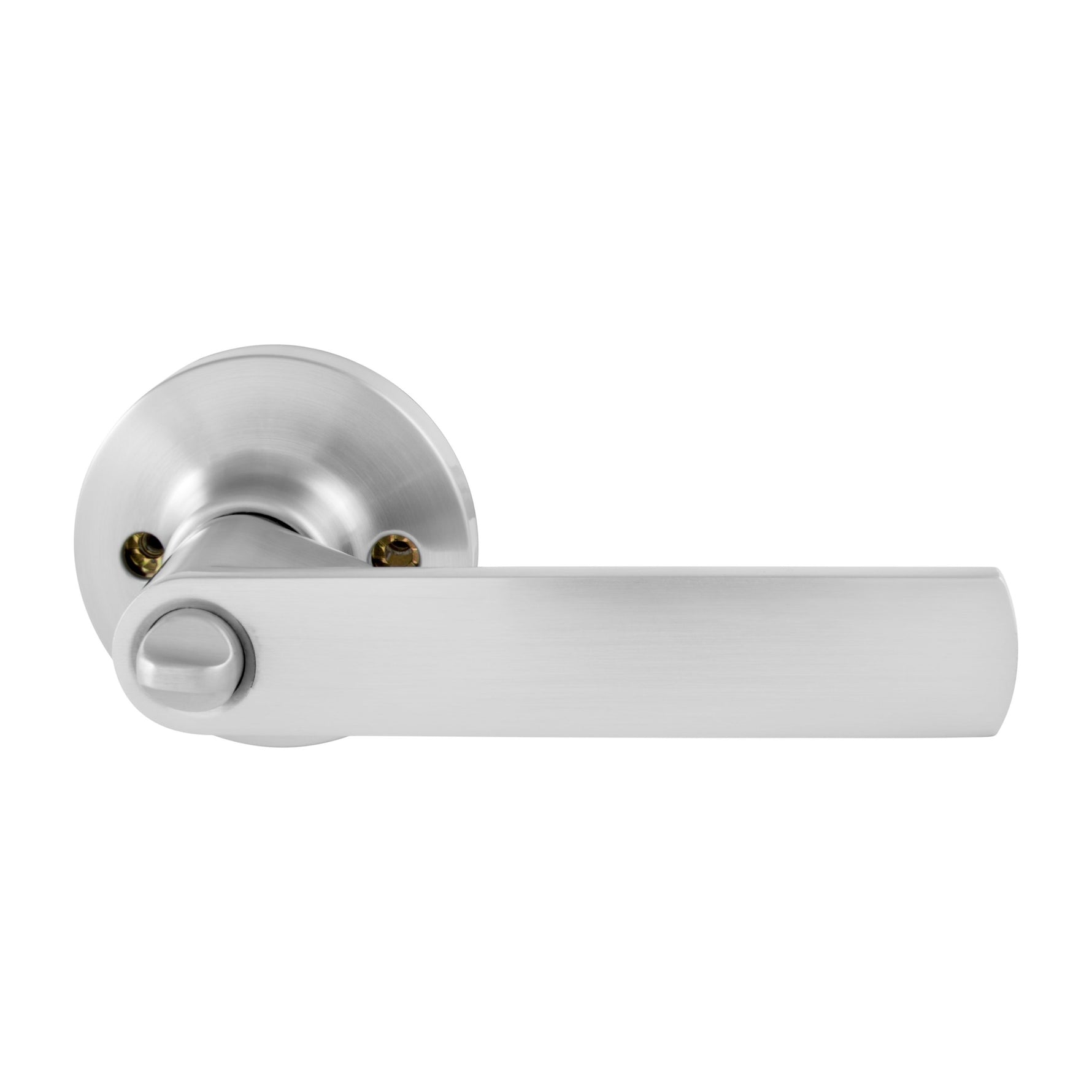 Gainsborough Satin Chrome Tradepro Round Rose Bela Entrance Key-in-Lever Set