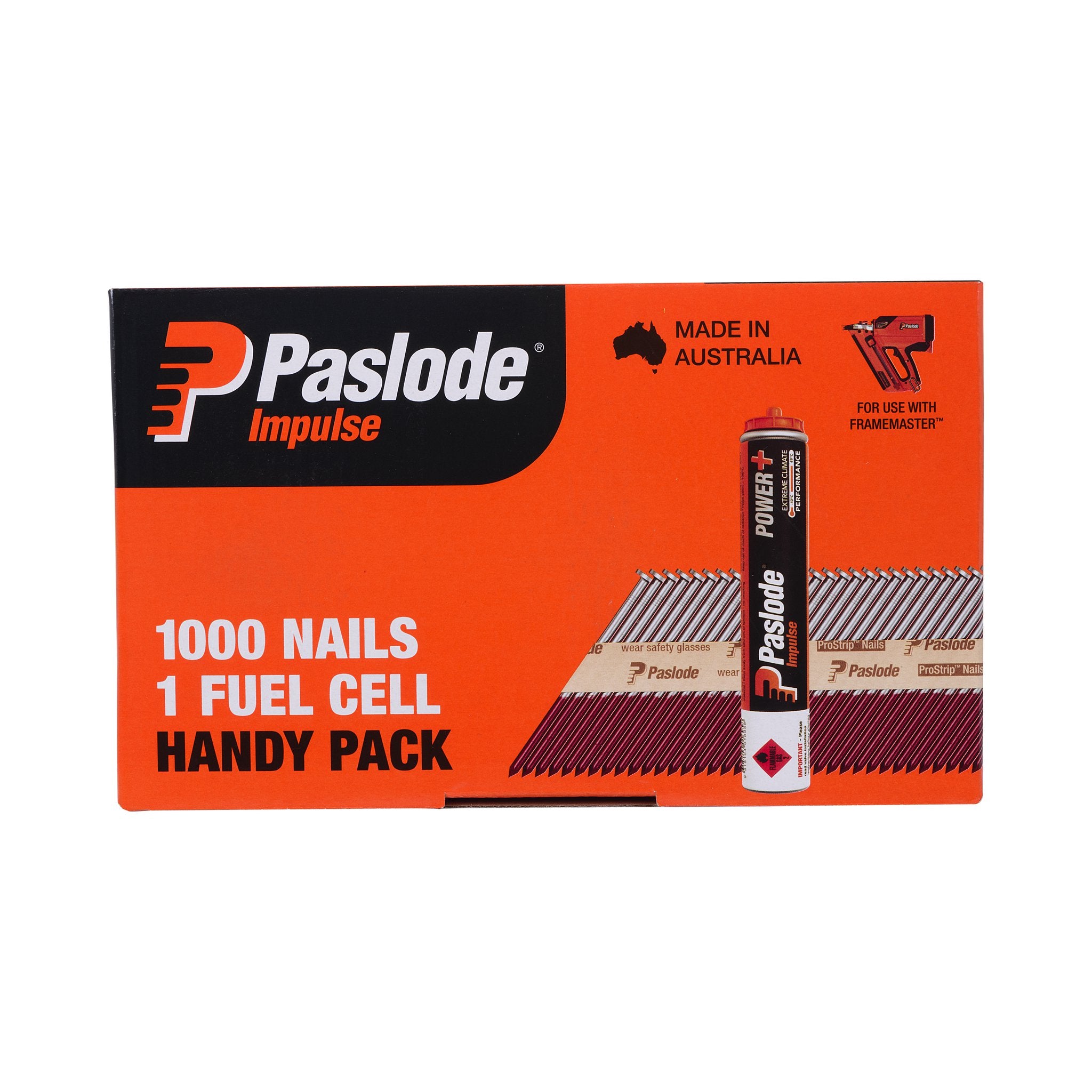 Paslode 90 x 3.15mm Bright Impulse D Head Nail - 1000 Pack B20550
