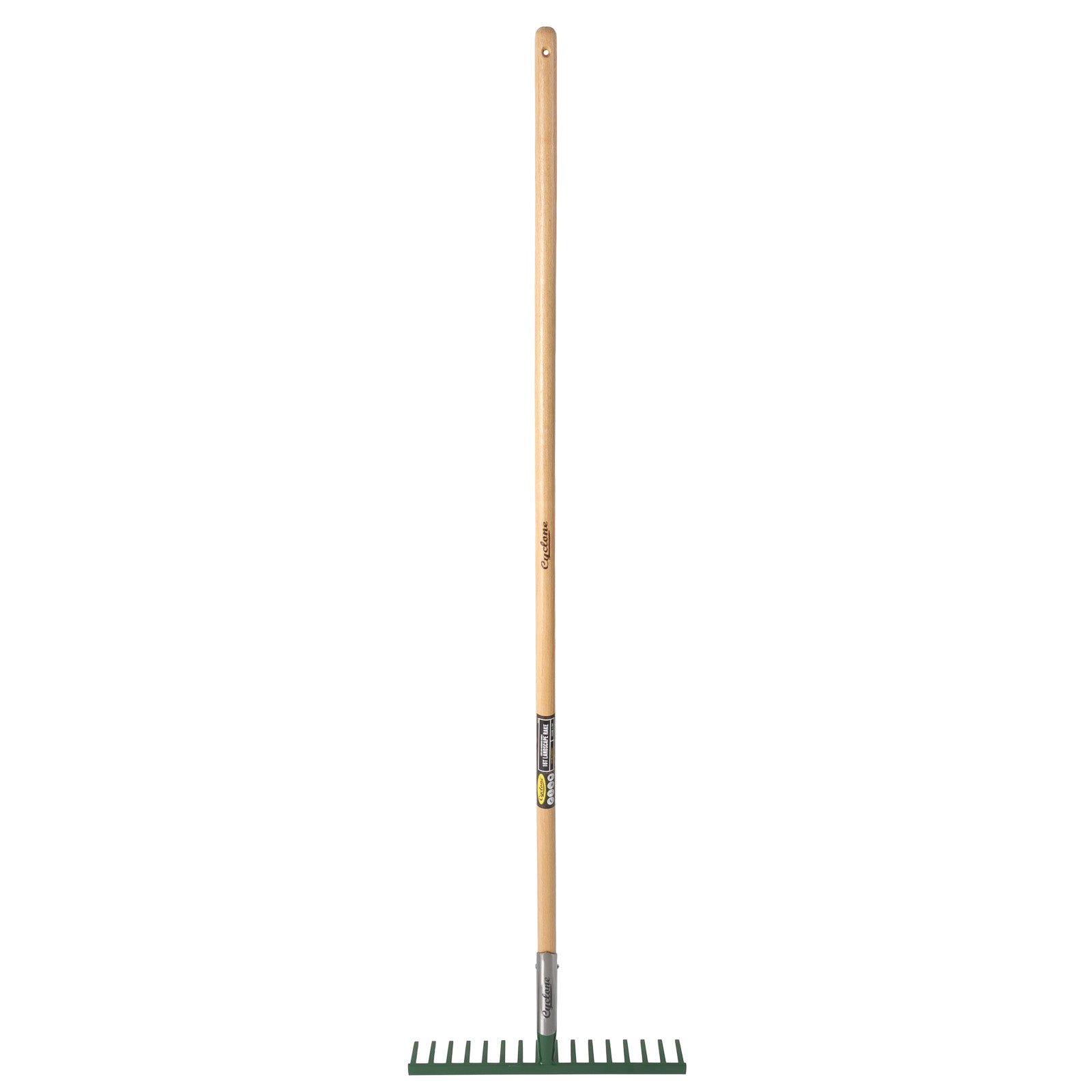 Cyclone 16T Timber Handle Landscaper Rake 20102103
