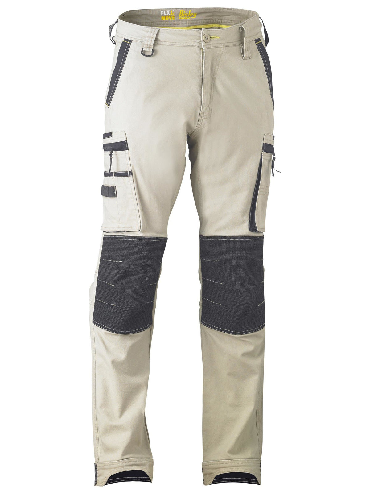 Bisley Workwear BPC6330 Men's Stone 87 Flx & Move™ Stretch Utility Zip Cargo Pants BPC6330_BSTNS87