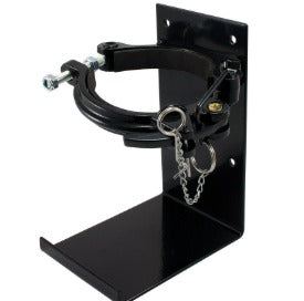 Megafire Heavy Duty Cannon Style Powder Coated Black Vehicle Bracket for 4.5kg Extinguisher MFVB45C