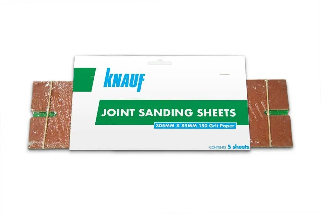 Knauf Joint Sanding Sheets 150 Grit 305 x 85mm - 5 Pack 00826244