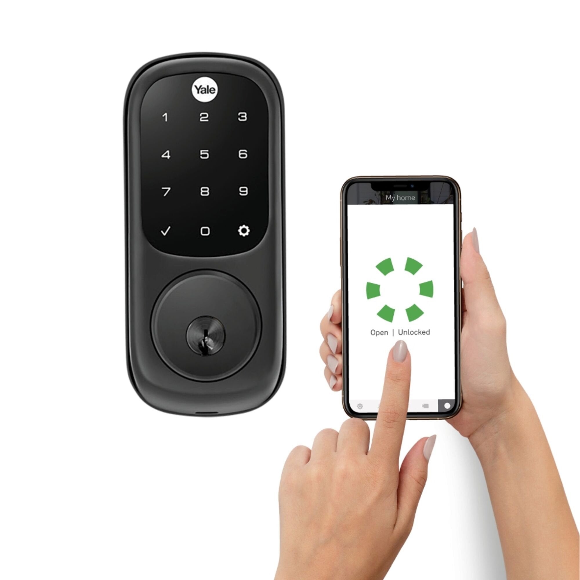 Yale Assure Keyed With Yale Home Apple HK Matt Black YRD226HKMBK