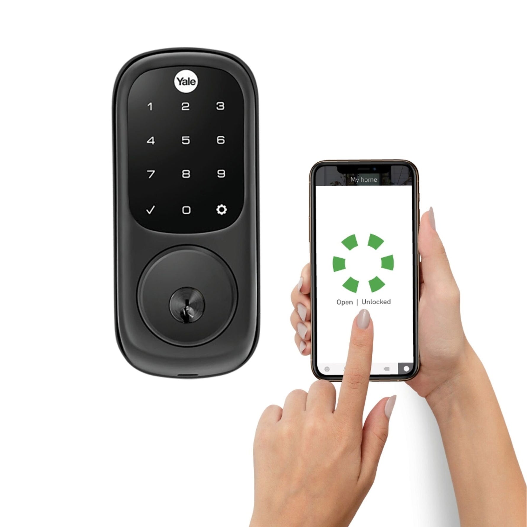 Yale Assure Keyed With Yale Home Apple HK Matt Black YRD226HKMBK