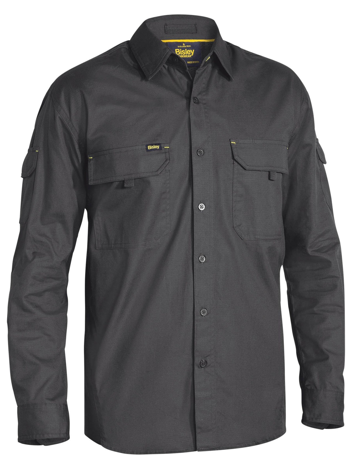 Bisley Workwear BS6414 Men's Charcoal 4XL X Airflow™ Ripstop Shirt BS6414_BCCG4XL