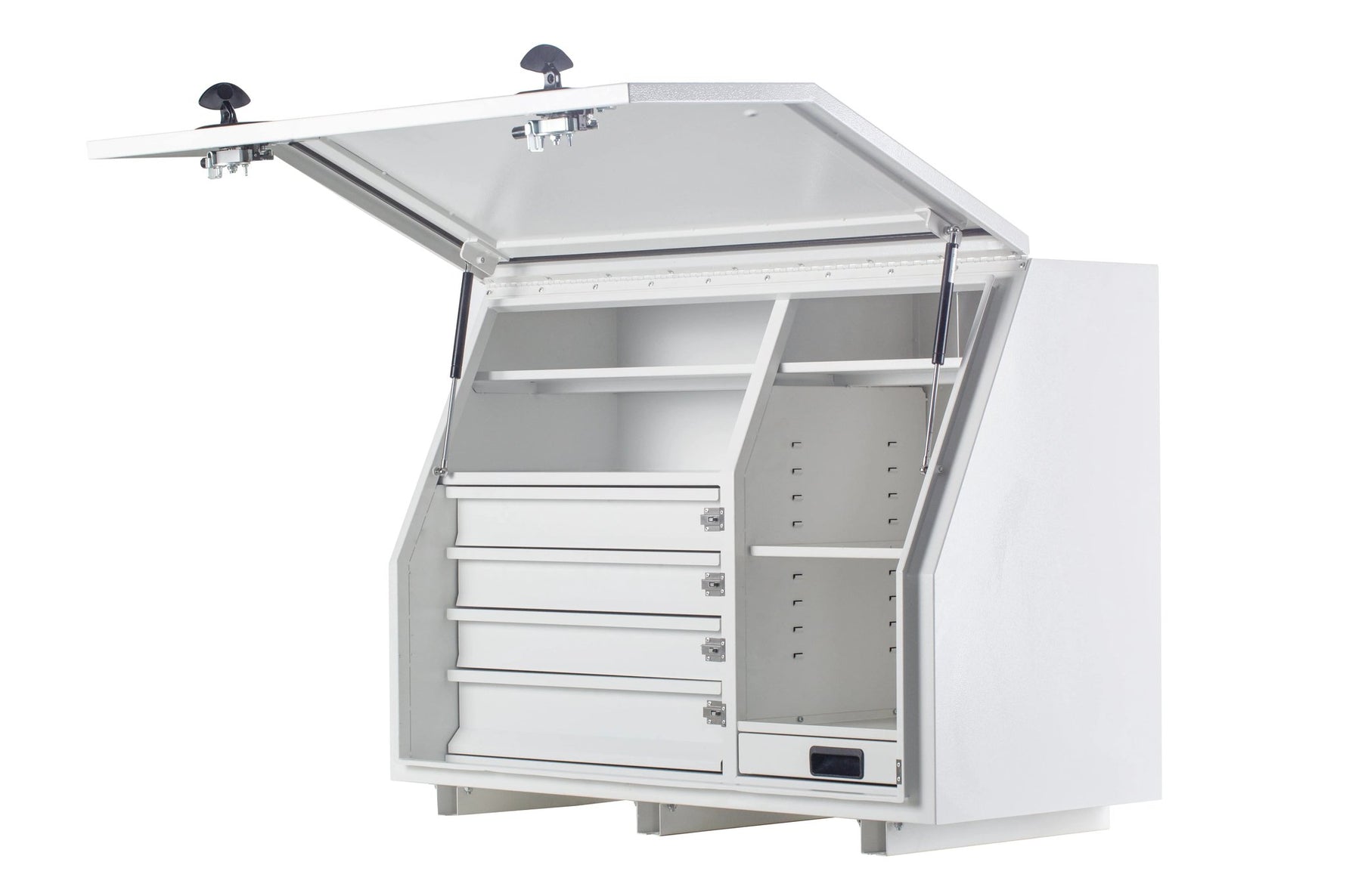 KA Boxes 4 Drawer 5 Shelves pullout Work Surface - White KA1150D4