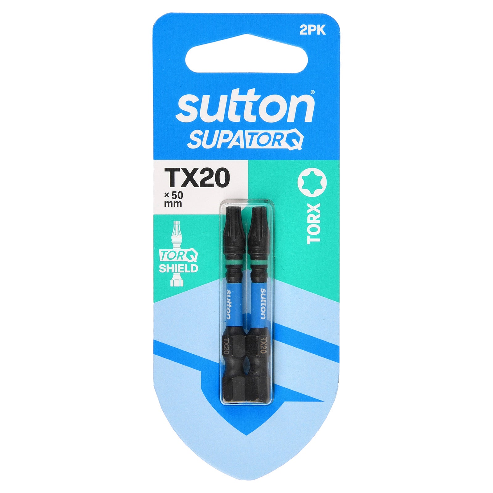 Sutton Tools Screwdriver Bit Supatorq Torx TX20 50Mm 2Pk S212H02B20