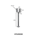Vuetrade Post Support - 450mm X 90mm Full Stirrup VPS45090