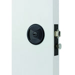 Lockwood Symmetry Round Cavity Sliding Door Matt Black Privacy Set DP 7400MBKDP