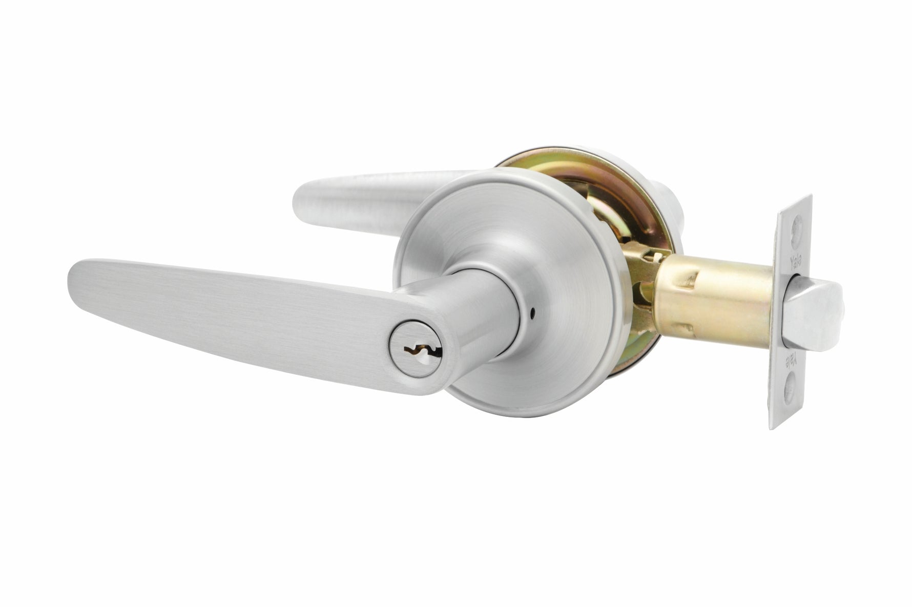Yale YL1 Focus Lever Satin Chrome Entrance Set DP YL1/ENT/SC