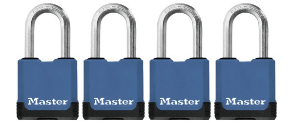 Master Lock Padlock Excell Laminated Covered 45MM 38M 4P M116QLFAU