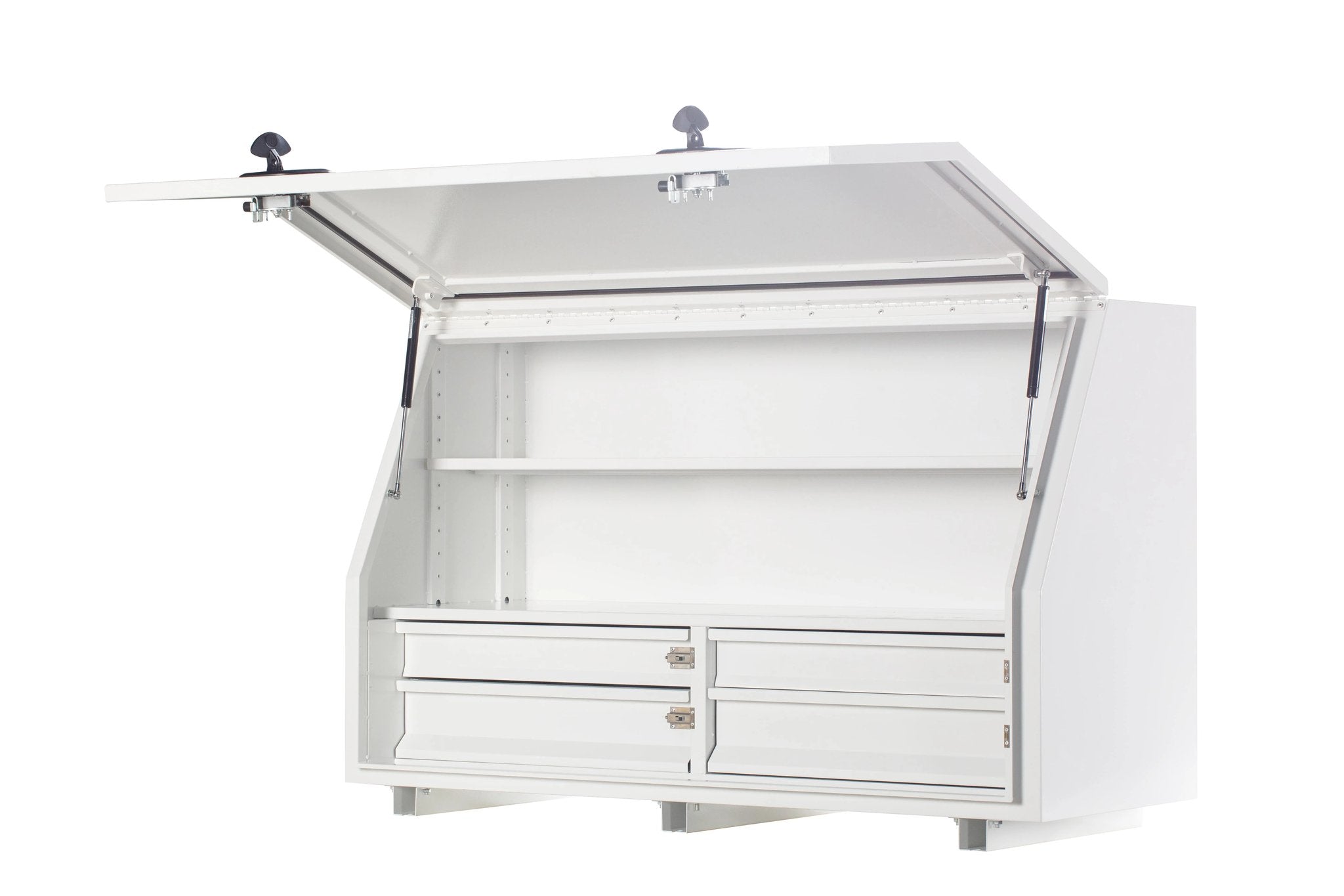 KA Boxes 4 Drawers (2 Side by Side) 2 Shelves - White