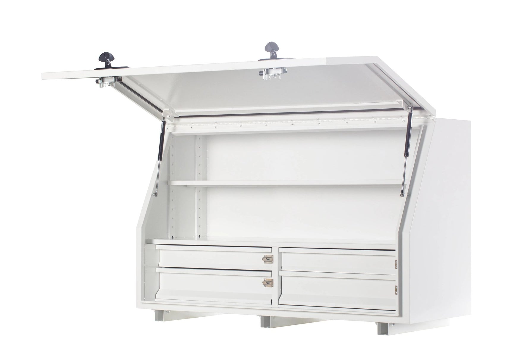 KA Boxes 4 Drawers (2 Side by Side) 2 Shelves - White
