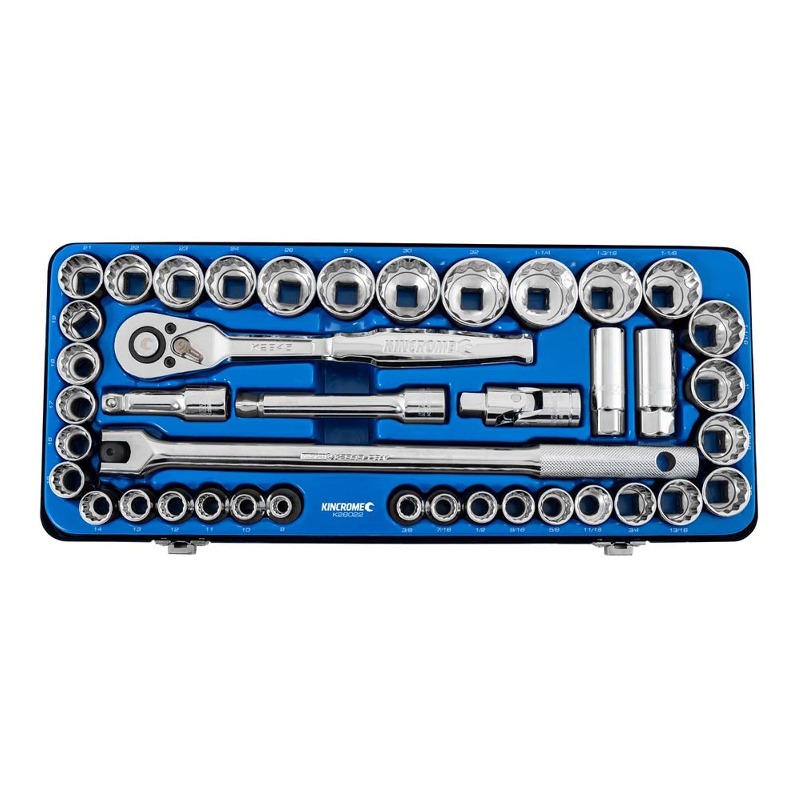 Kincrome Skt Set 42P 1/2D Met/Imp K28022