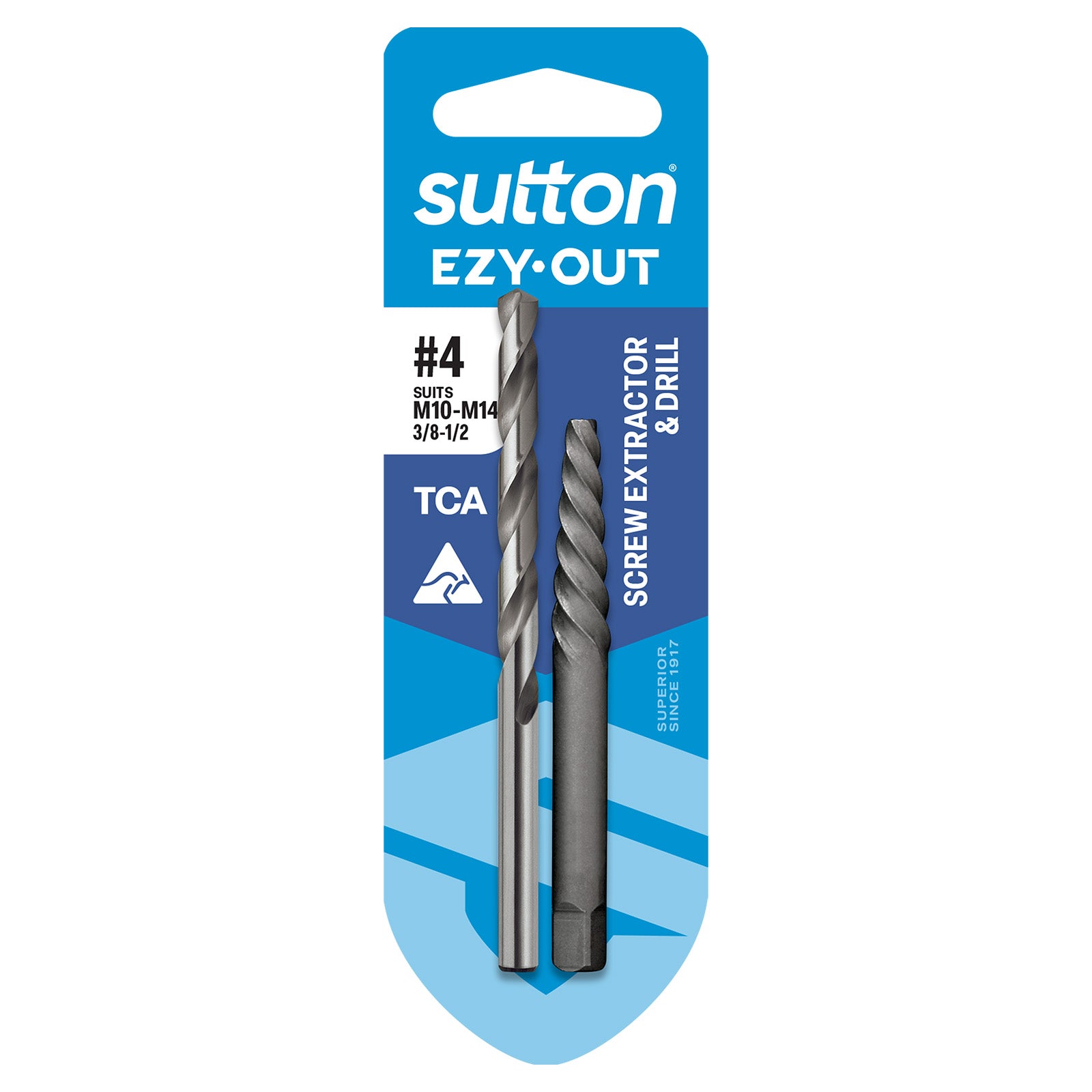 Sutton Tools Extractor Screw Ezy-Out Carded No.4 M10-M14 & 5.5Mm Drl M6020004