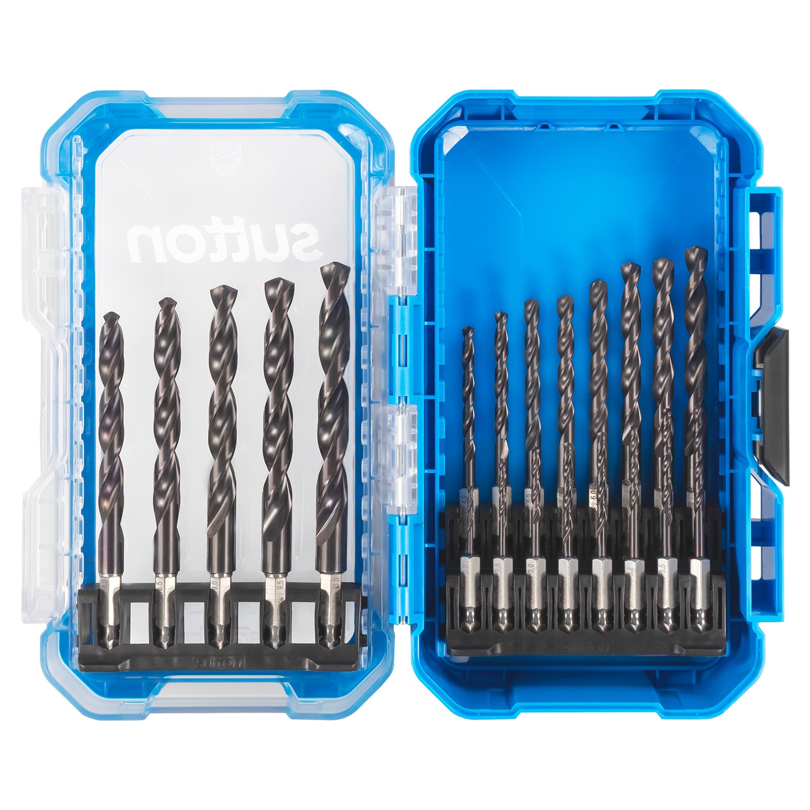 Sutton Tools Drill Hex Shank Hss-Tialn Supabit Plus Set 2-10Mm 21Pc D221S21A