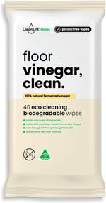 Clife Vinegar Floor Wipe 40PK CLS00104