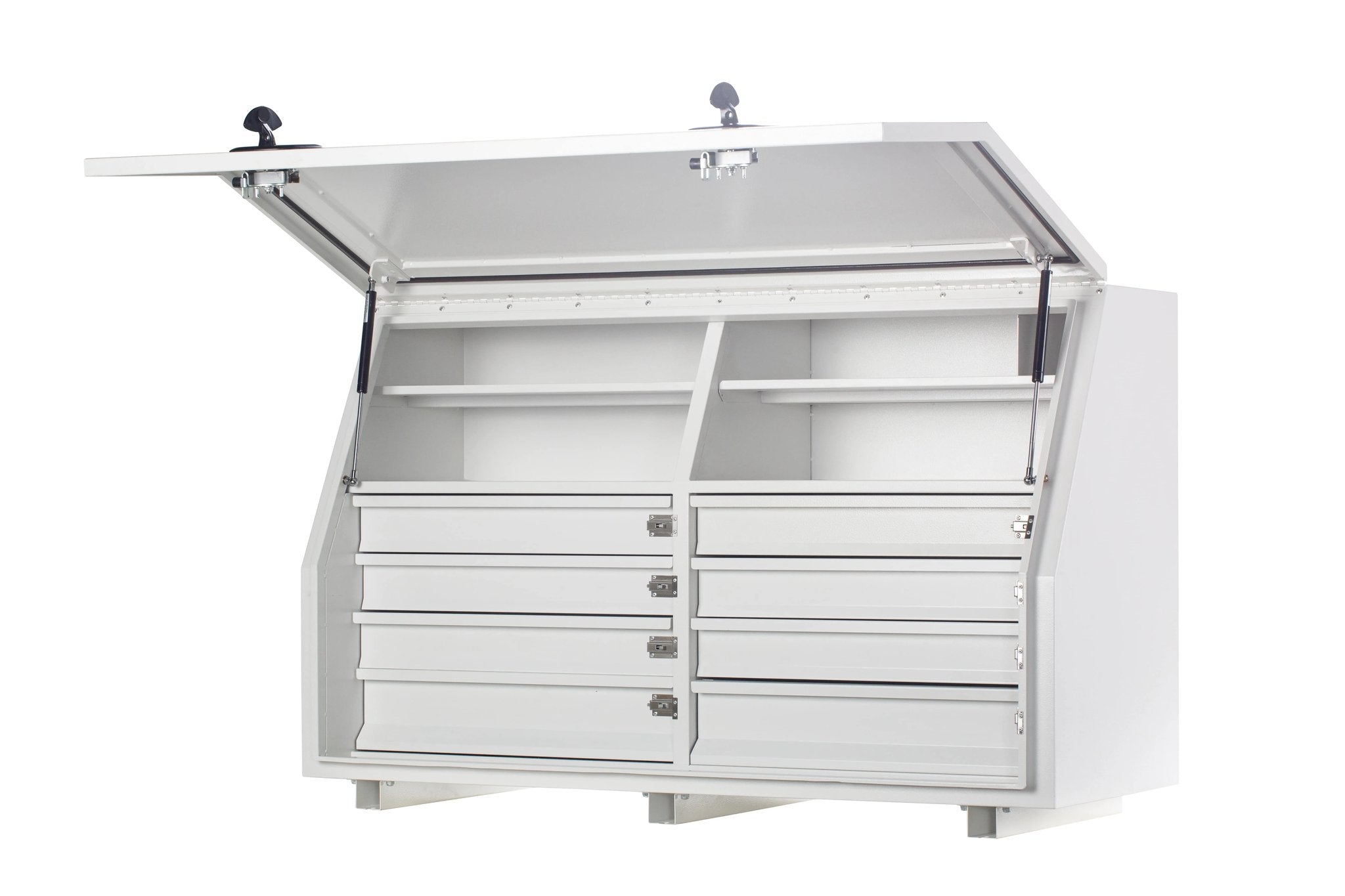 KA Boxes 8 Drawers (4 Side by Side) 4 Shelves - White KA1360D8