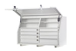 KA Boxes 8 Drawers (4 Side by Side) 4 Shelves - White KA1360D8