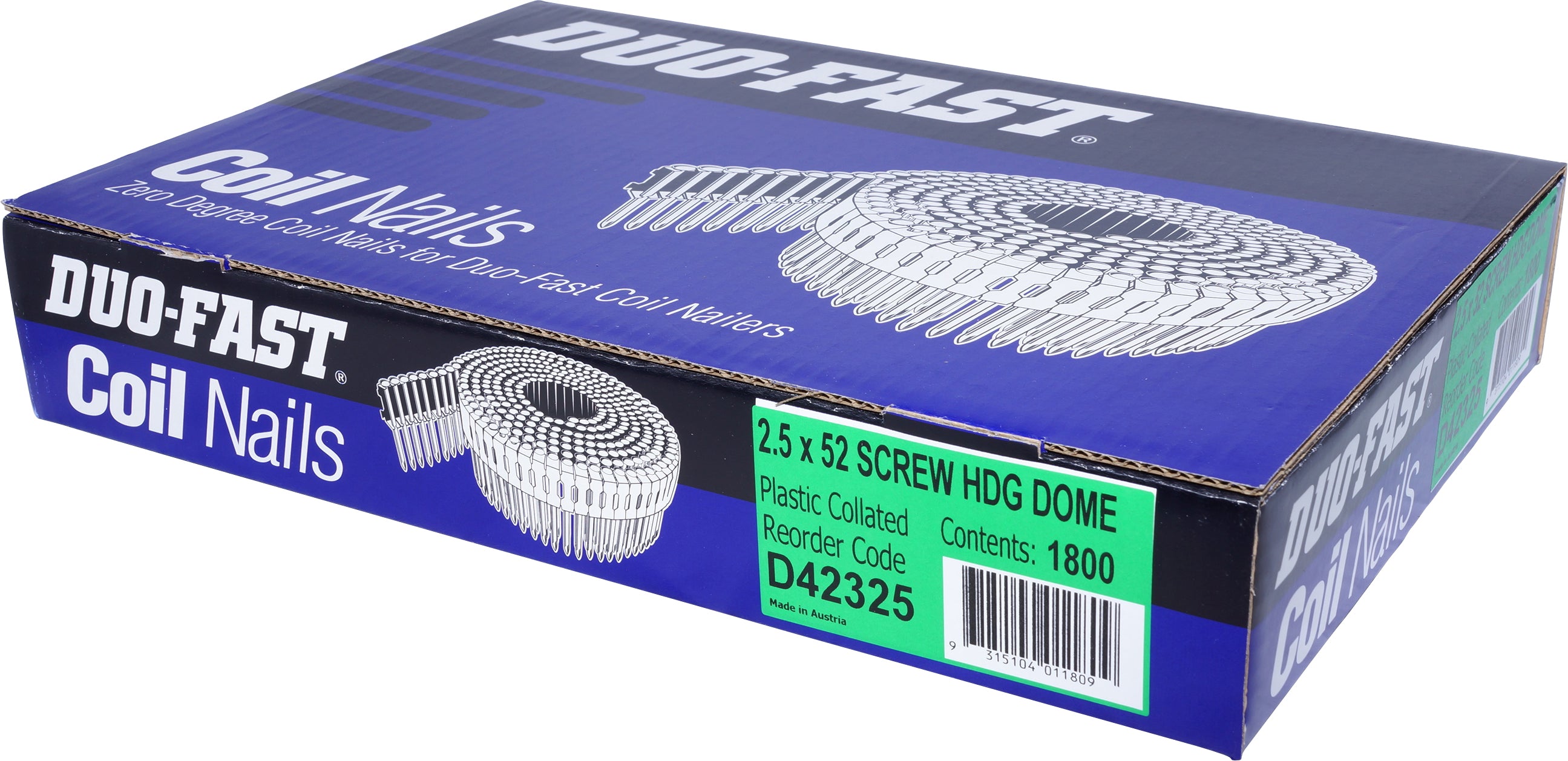 Paslode Duo Coil 2.5 X 52 S Hdg Dome