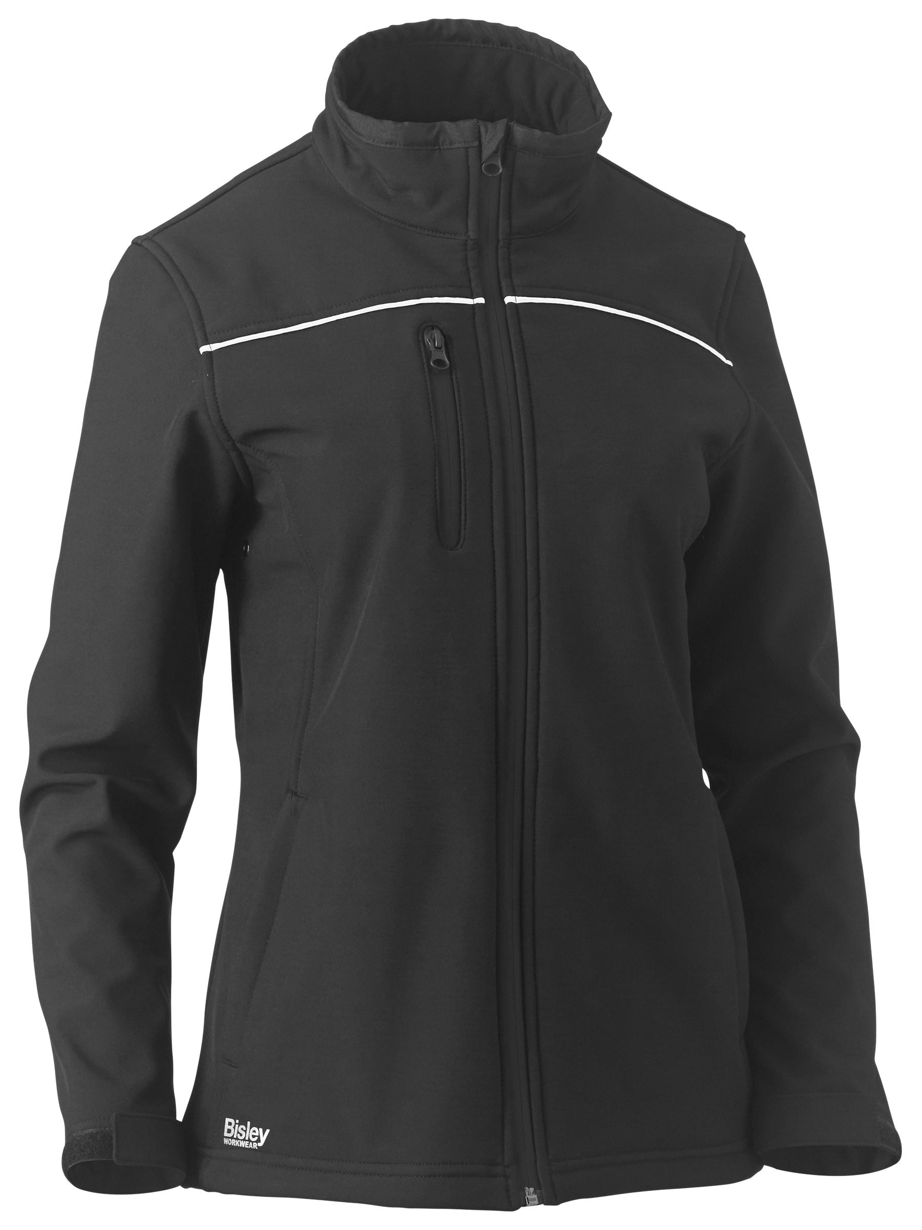 Bisley Workwear BJL6060 Women's Black 14 Soft Shell Jacket