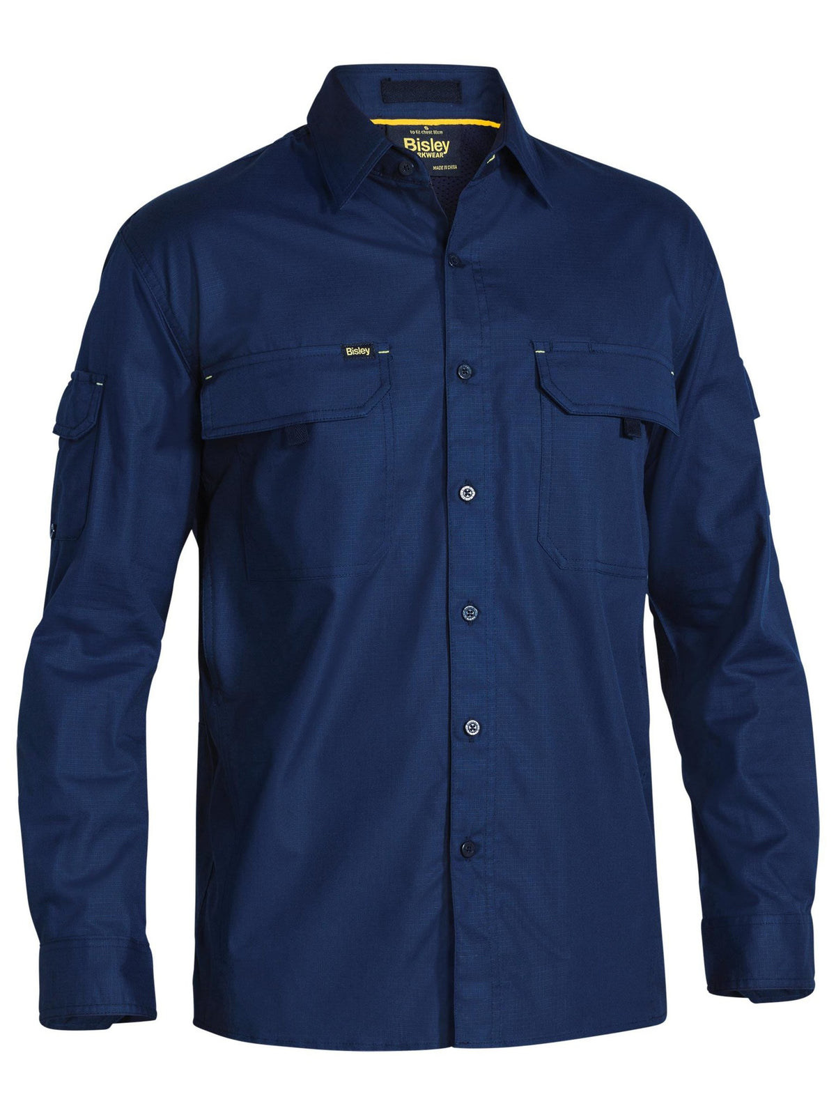 Bisley Workwear BS6414 Men's Navy S X Airflow™ Ripstop Shirt BS6414_BPCTS