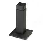 Lemaar Satin Chrome 75mm Square Pole Wall Mount Door Stop