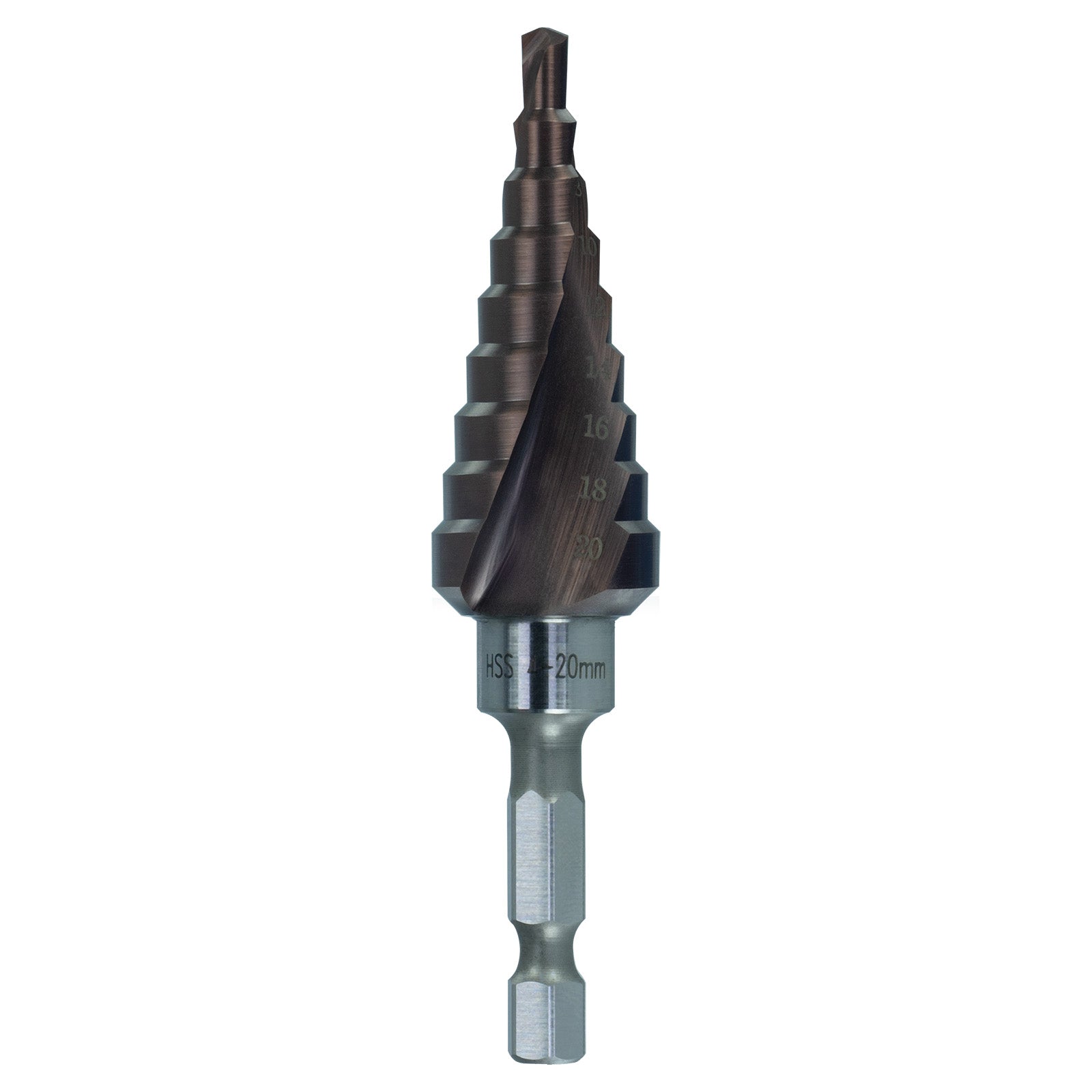 Sutton Tools Drill Step Hss-Tialn Spr-Fl Supastep 4-20Mm 9-Step D50542009