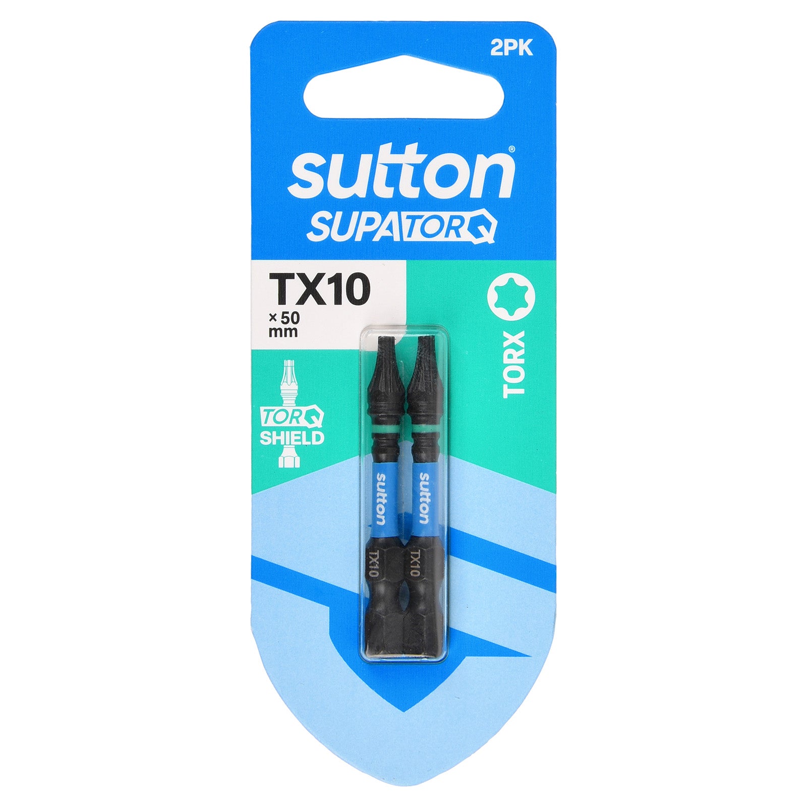 Sutton Tools Screwdriver Bit Supatorq Torx TX10 50Mm 2Pk S212H02B10