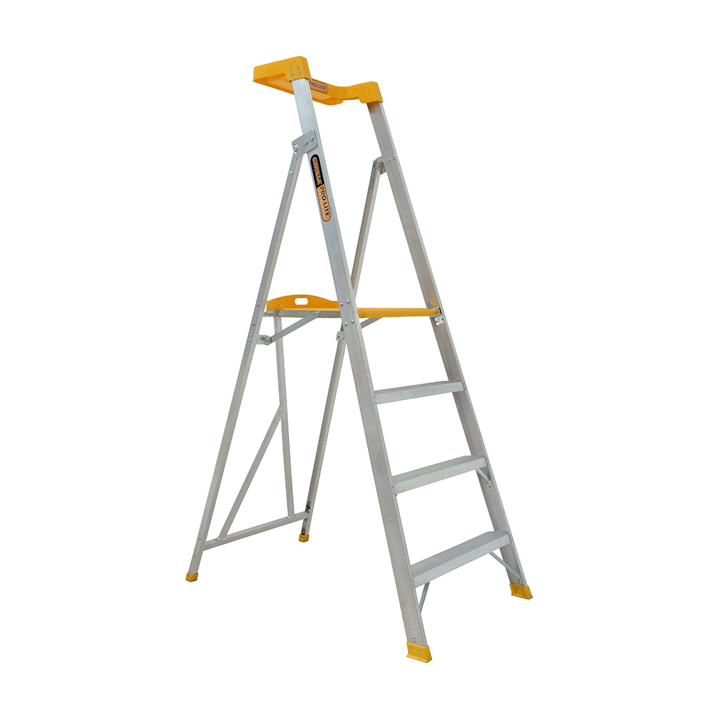 Gorilla PL004-PRO Pro-Lite 4 Step Platform Aluminium Ladder (1.15M) 150kg Industrial