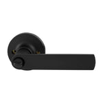 Gainsborough Matte Black Tradepro Round Rose Bela Privacy Lever Set