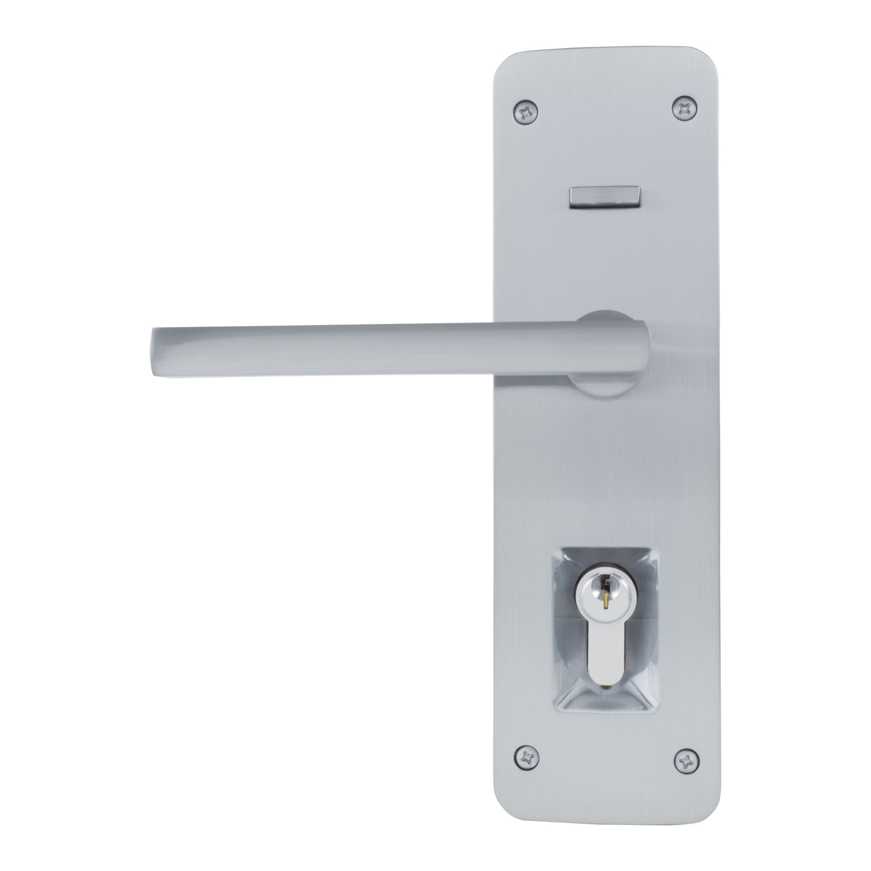 Gainsborough Satin Chrome Trilock Cove Lianna Double Cylinder Entrance Lever Set