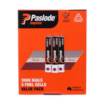 Paslode 75 x 3.06mm Hdg Impulse D Head Nail With Fuel - 3000 Pack B20569V