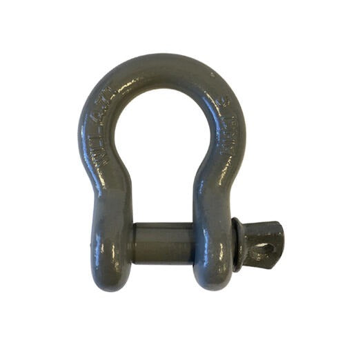 Austlift Grade S Bow Screw Pin Shackle Powder Coated Black 16mm 3.2T 503016B